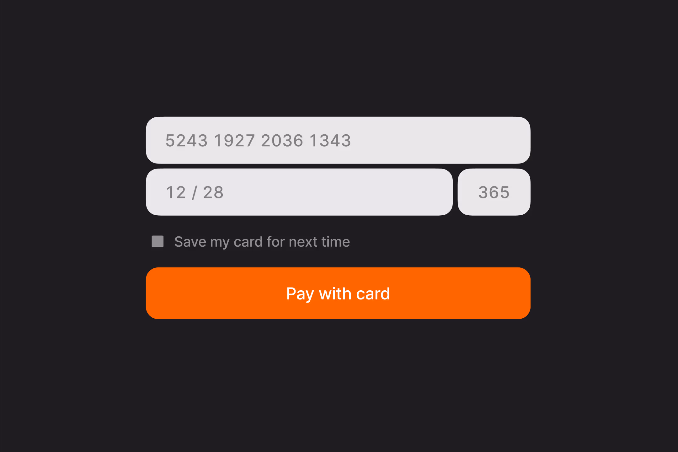 Secure fields integration